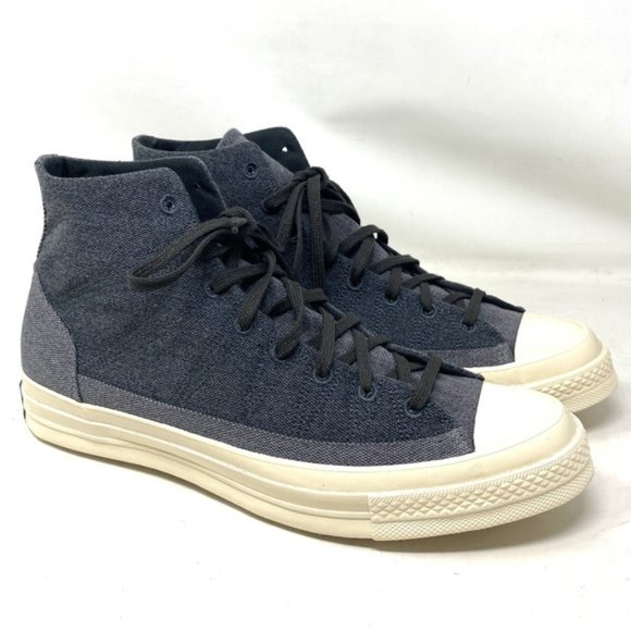Converse Chuck 70 High Casual Shoes Black Storm Canvas Men Size Sneakers 172819C - Picture 3 of 10